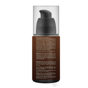 Coffee foam foam face wash